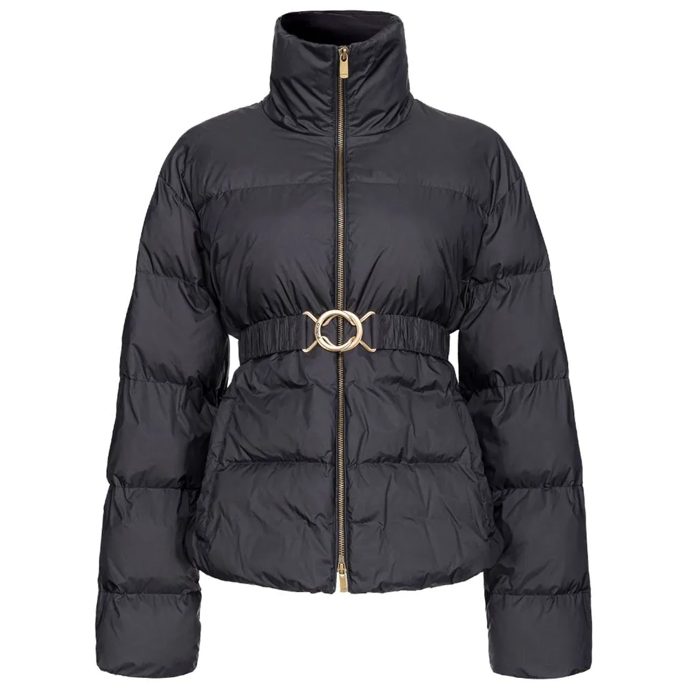 PINKO Women's Black Nylon Jackets & Coat