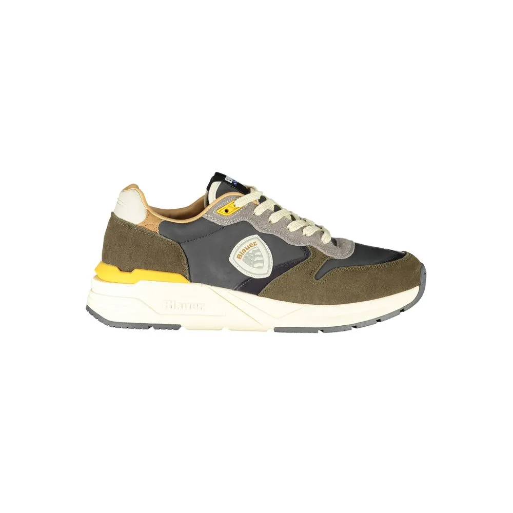 Blauer Men's Green Polyester Sneaker