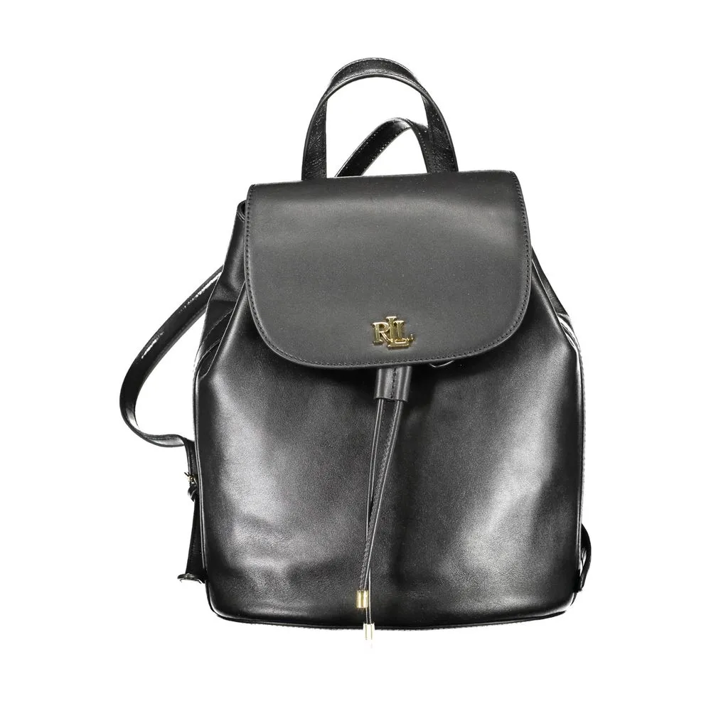 Ralph Lauren Women's Black Leather Backpack