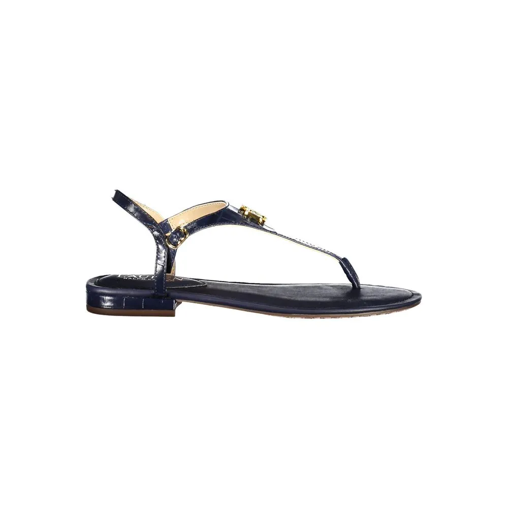Ralph Lauren Women's Blue Leather Sandal