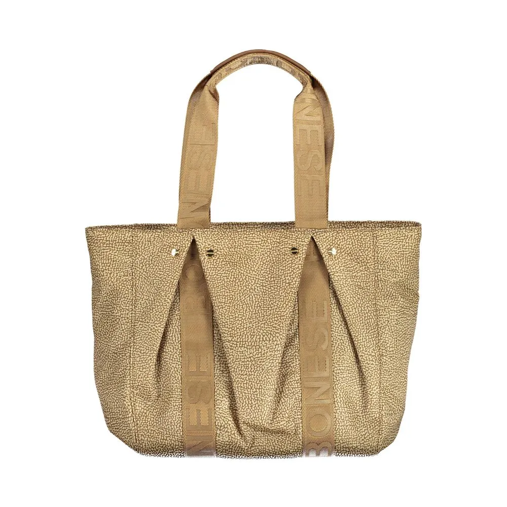 Borbonese Women's Beige Polyester Handbag
