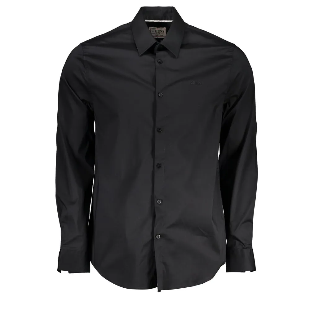 Guess Jeans Men's Black Cotton Shirt