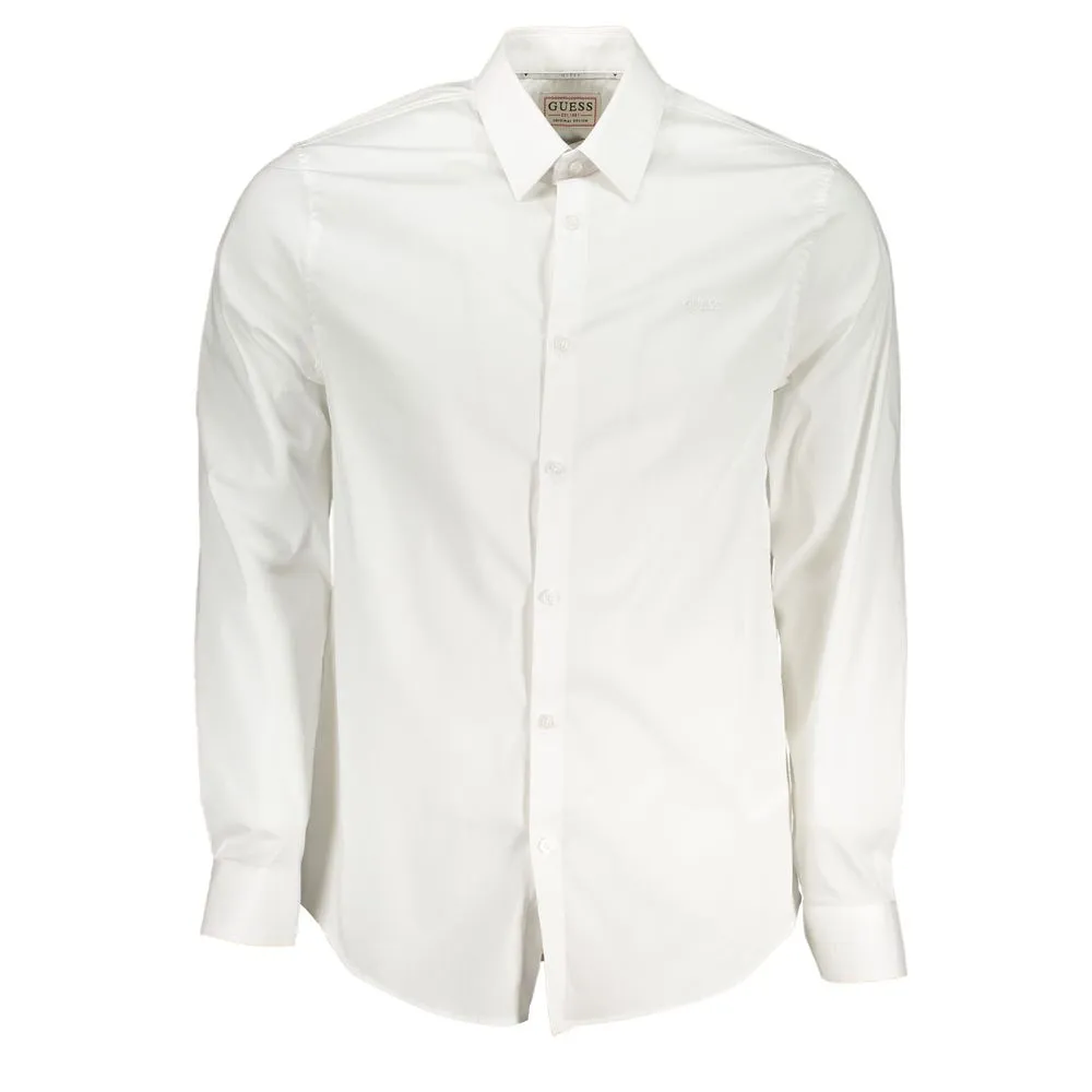 Guess Jeans Men's White Cotton Shirt