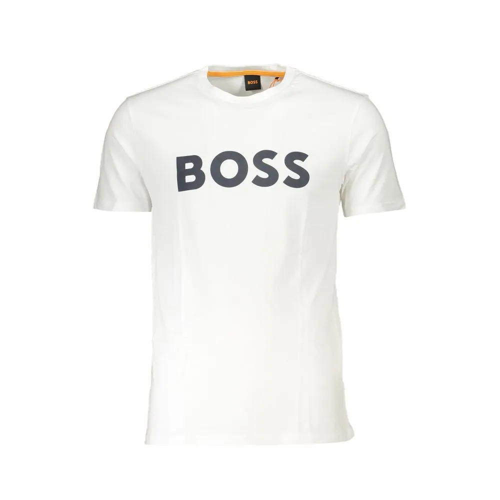 Hugo Boss Men's White Cotton T-Shirt
