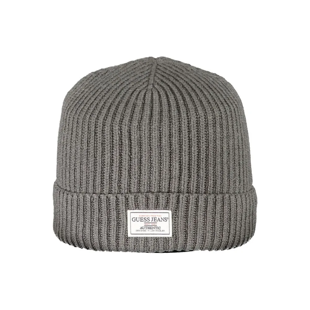 Guess Jeans Men's Gray Acrylic Hats & Cap