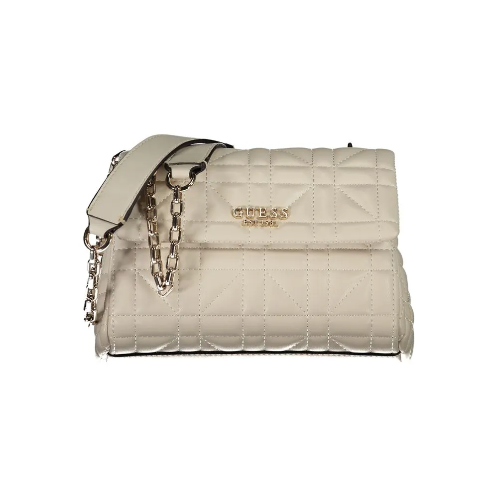Guess Jeans Women's Beige Polyethylene Handbag