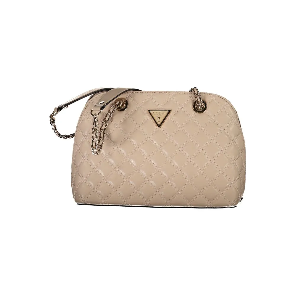 Guess Jeans Women's Beige Polyethylene Handbag