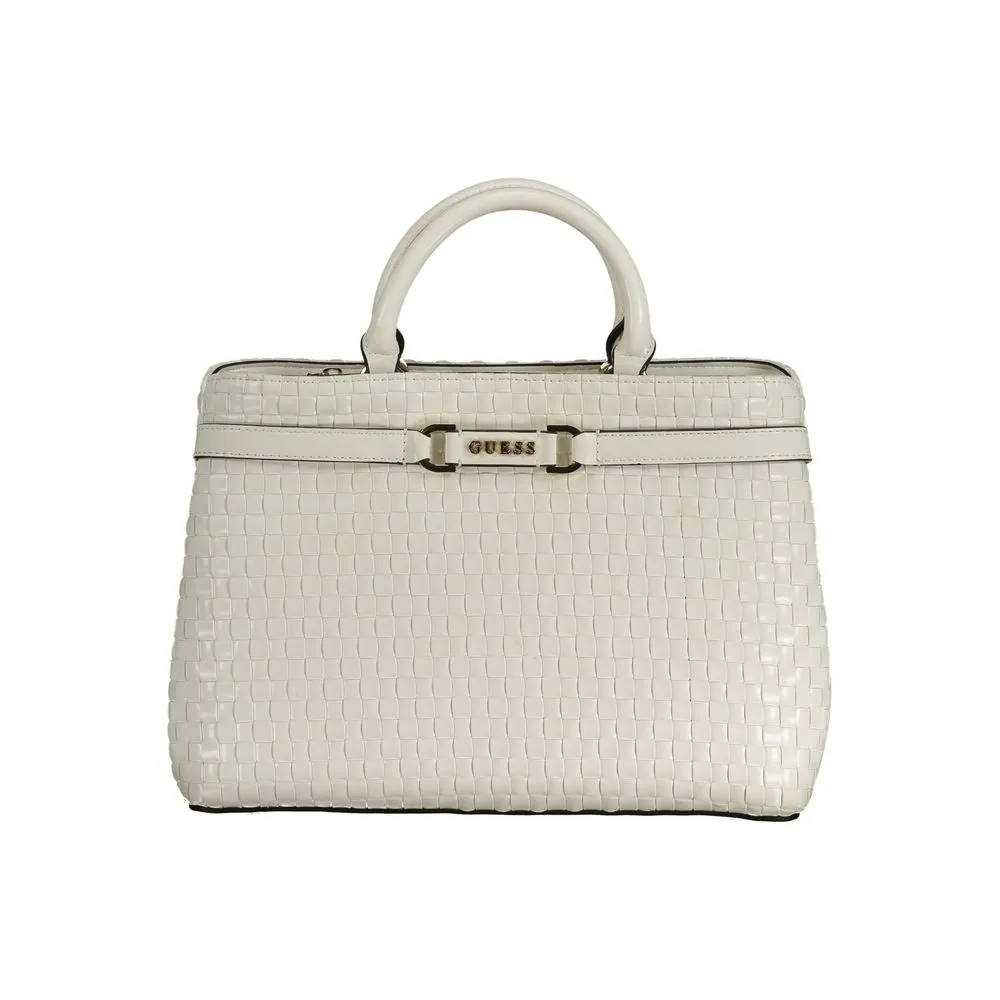 Guess Jeans Women's White Polyethylene Handbag