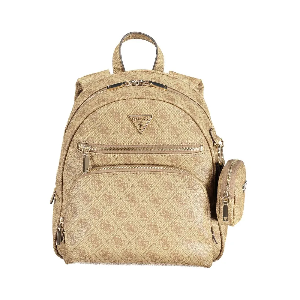 Guess Jeans Women's Beige Polyethylene Backpack