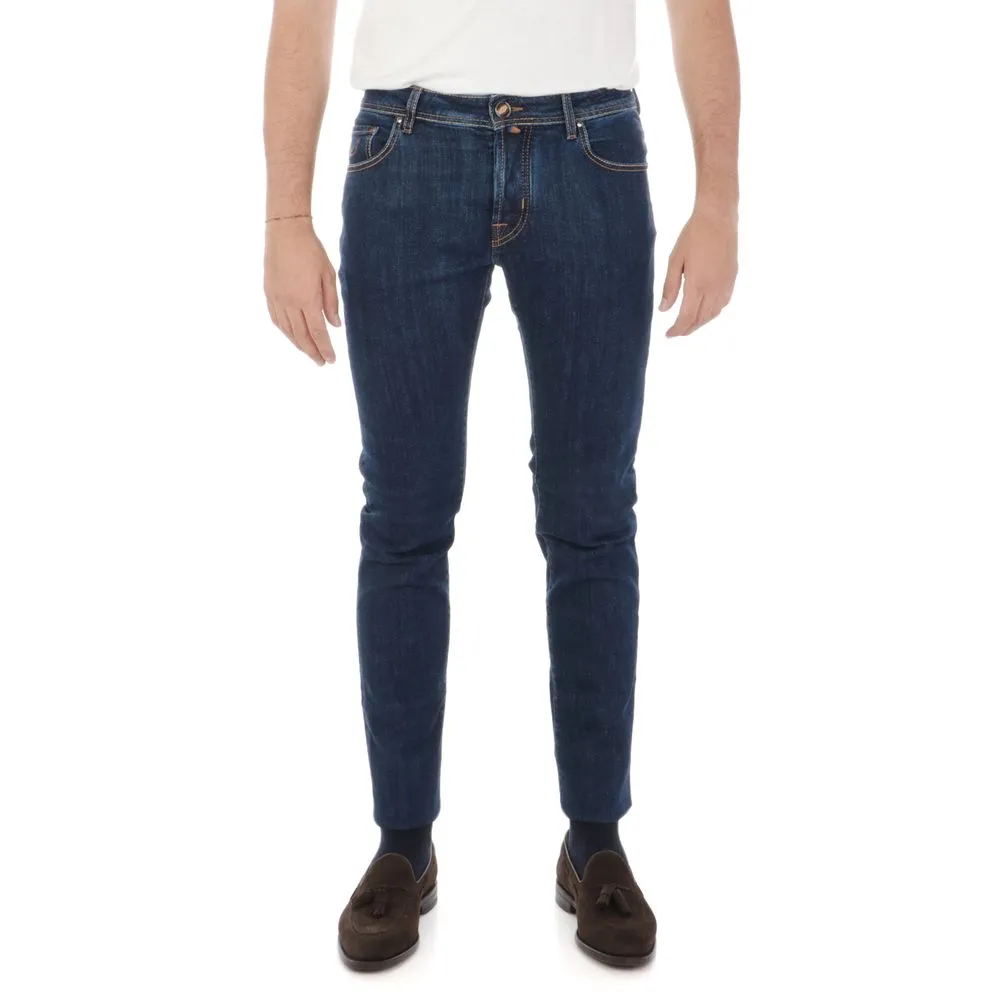 Jacob Cohen Men's Blue Cotton Jeans & Pant