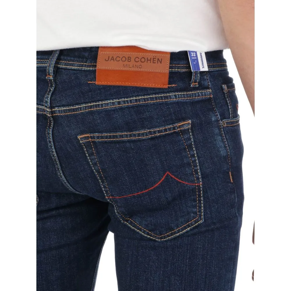 Jacob Cohen Men's Blue Cotton Jeans & Pant