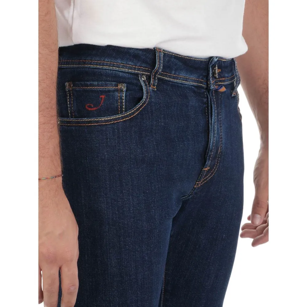 Jacob Cohen Men's Blue Cotton Jeans & Pant