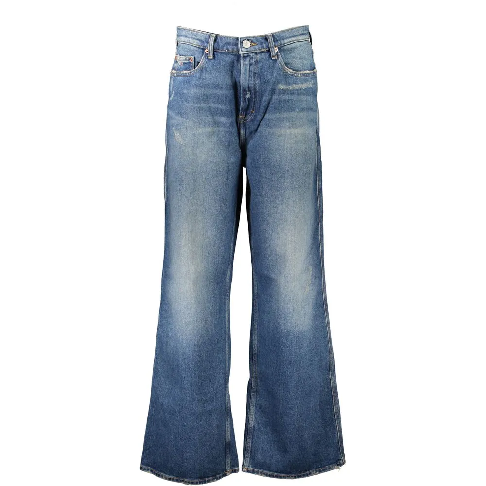 Tommy Hilfiger Women's Blue Cotton Jeans & Pant