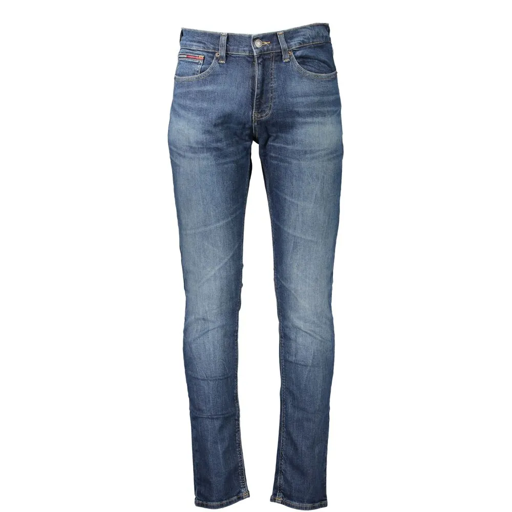 Tommy Hilfiger Men's Blue Cotton Jeans & Pant