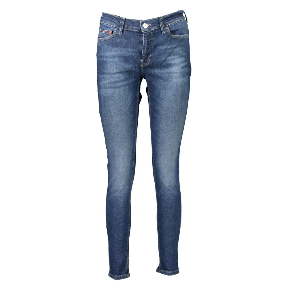 Tommy Hilfiger Women's Blue Cotton Jeans & Pant