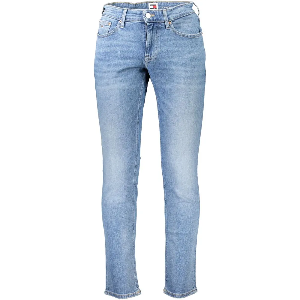 Tommy Hilfiger Men's Light Blue Cotton Jeans & Pant