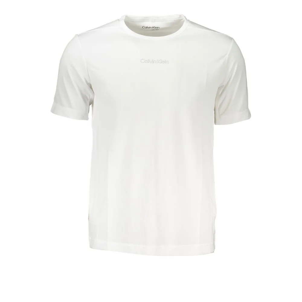 Calvin Klein Men's White Polyester T-Shirt