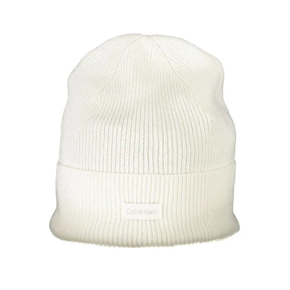 Calvin Klein Women's White Cotton Hat