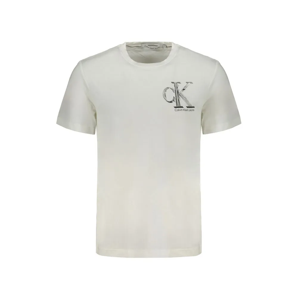Calvin Klein Men's White Cotton T-Shirt
