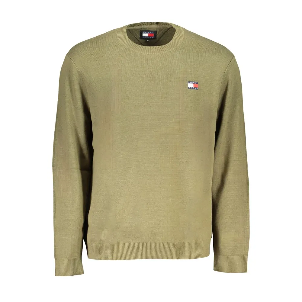 Tommy Hilfiger Men's Green Cotton Sweater