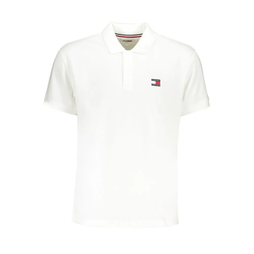 Tommy Hilfiger Men's White Cotton Polo Shirt