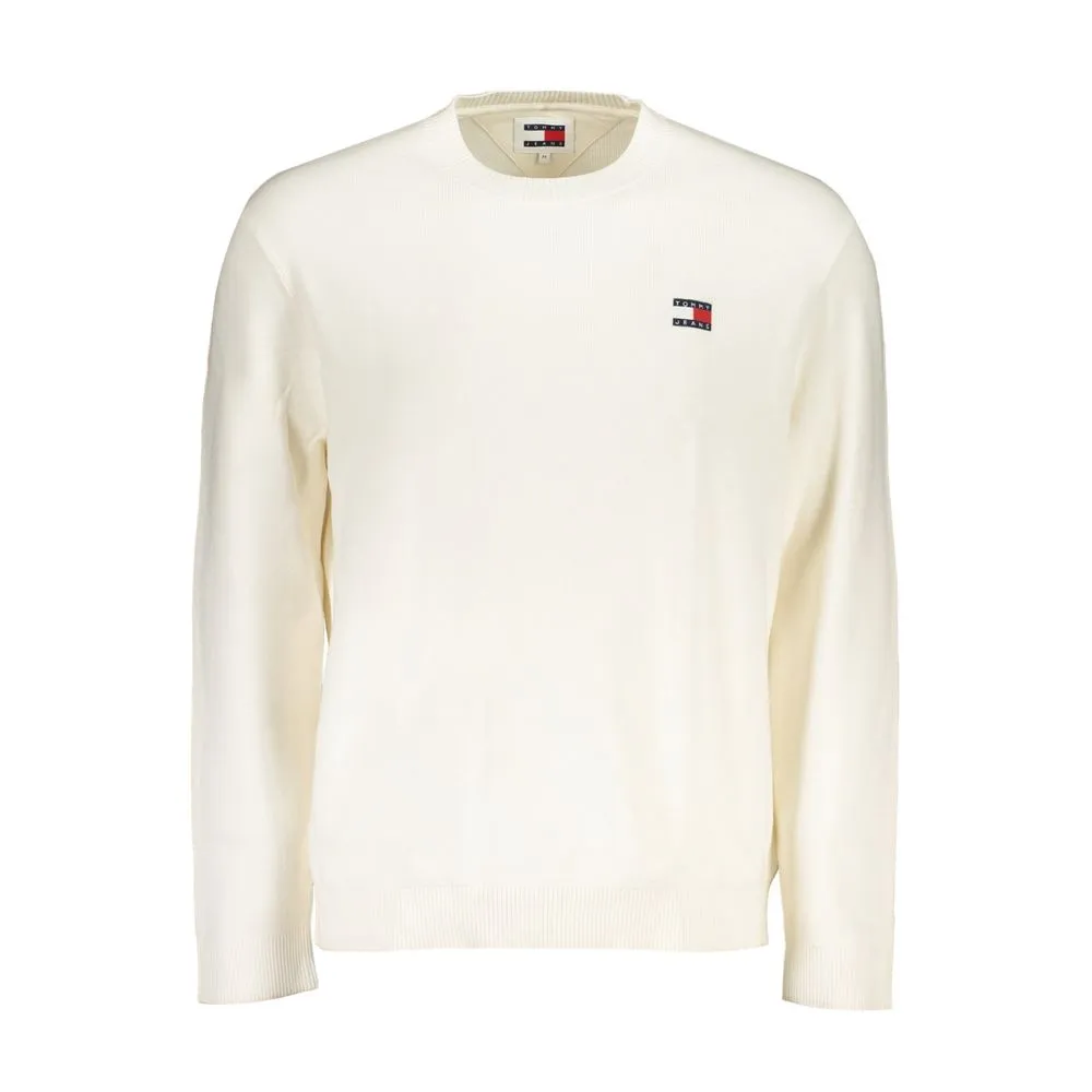 Tommy Hilfiger Men's White Cotton Sweater