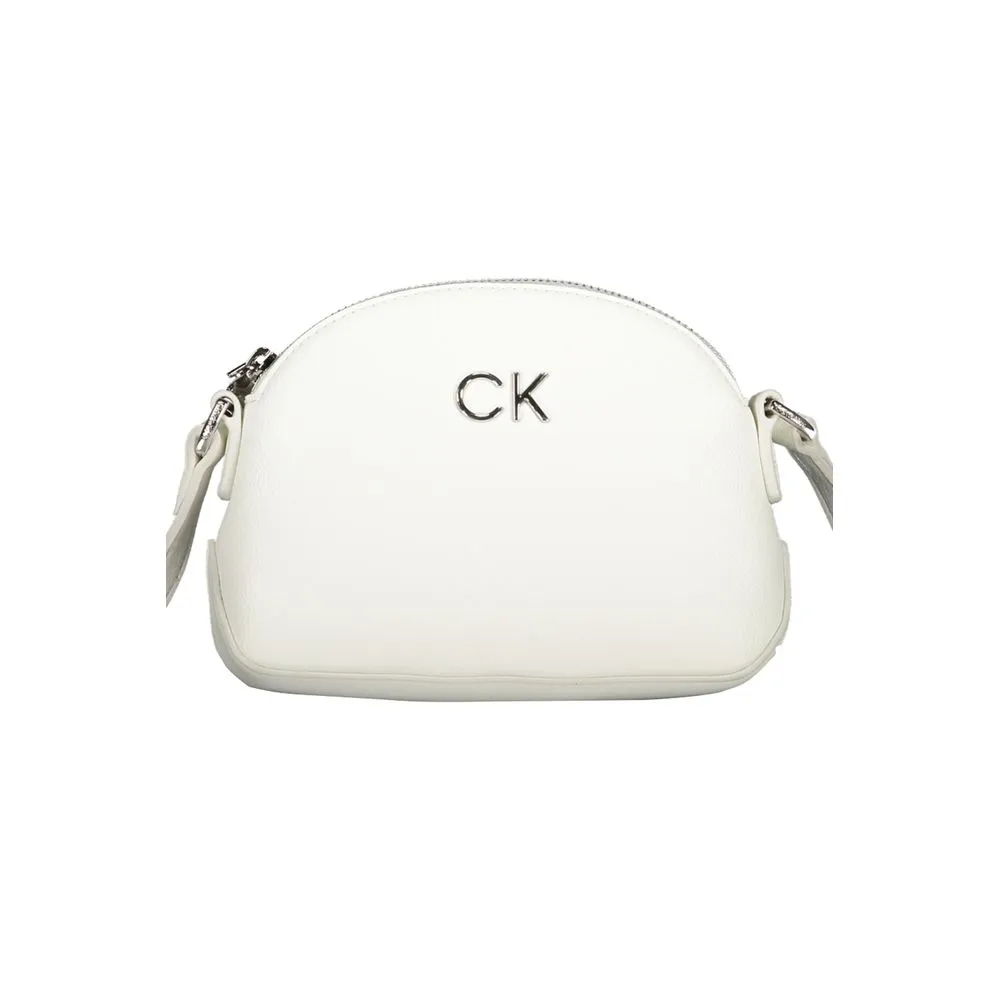 Calvin Klein Women's White Polyethylene Handbag