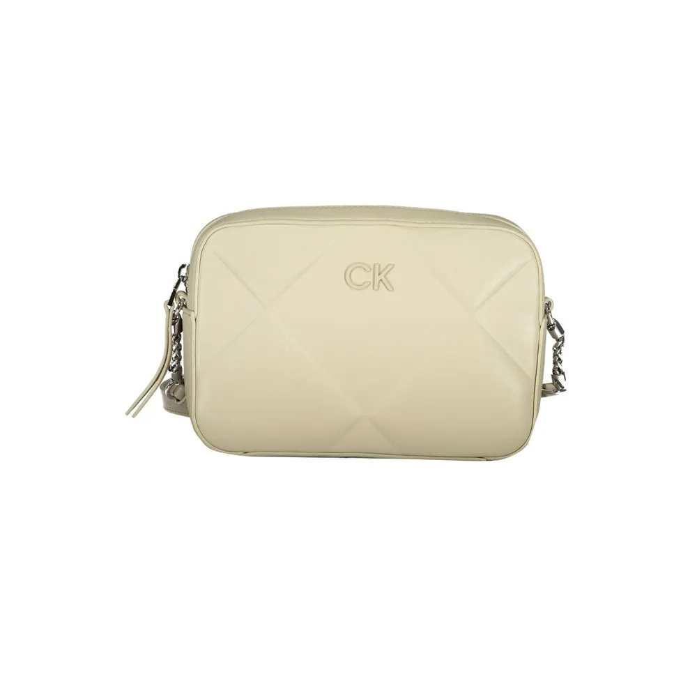 Calvin Klein Women's Beige Cotton Handbag