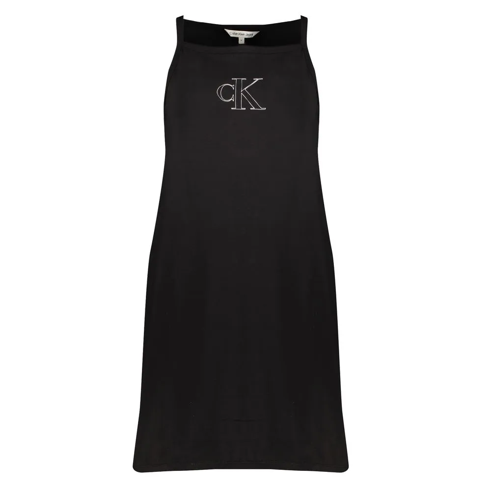Calvin Klein Women's Black Cotton Dress