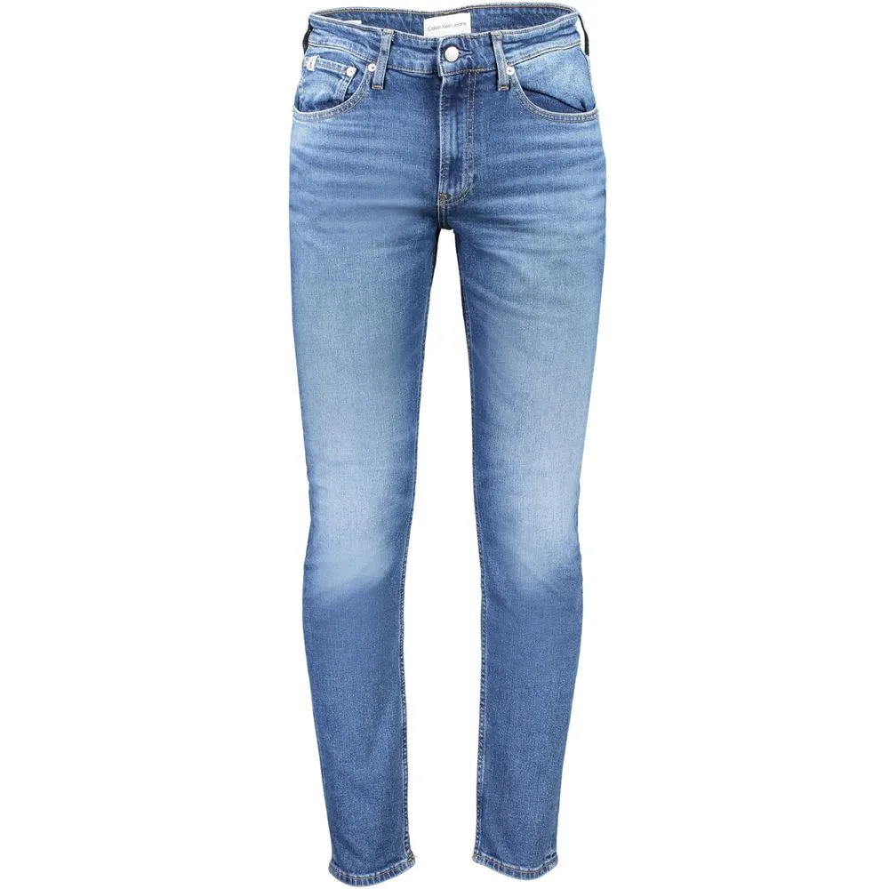 Calvin Klein Men's Blue Cotton Jeans & Pant