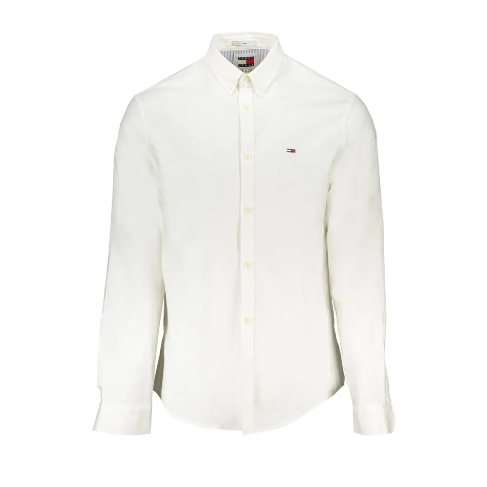 Tommy Hilfiger Men's White Cotton Shirt