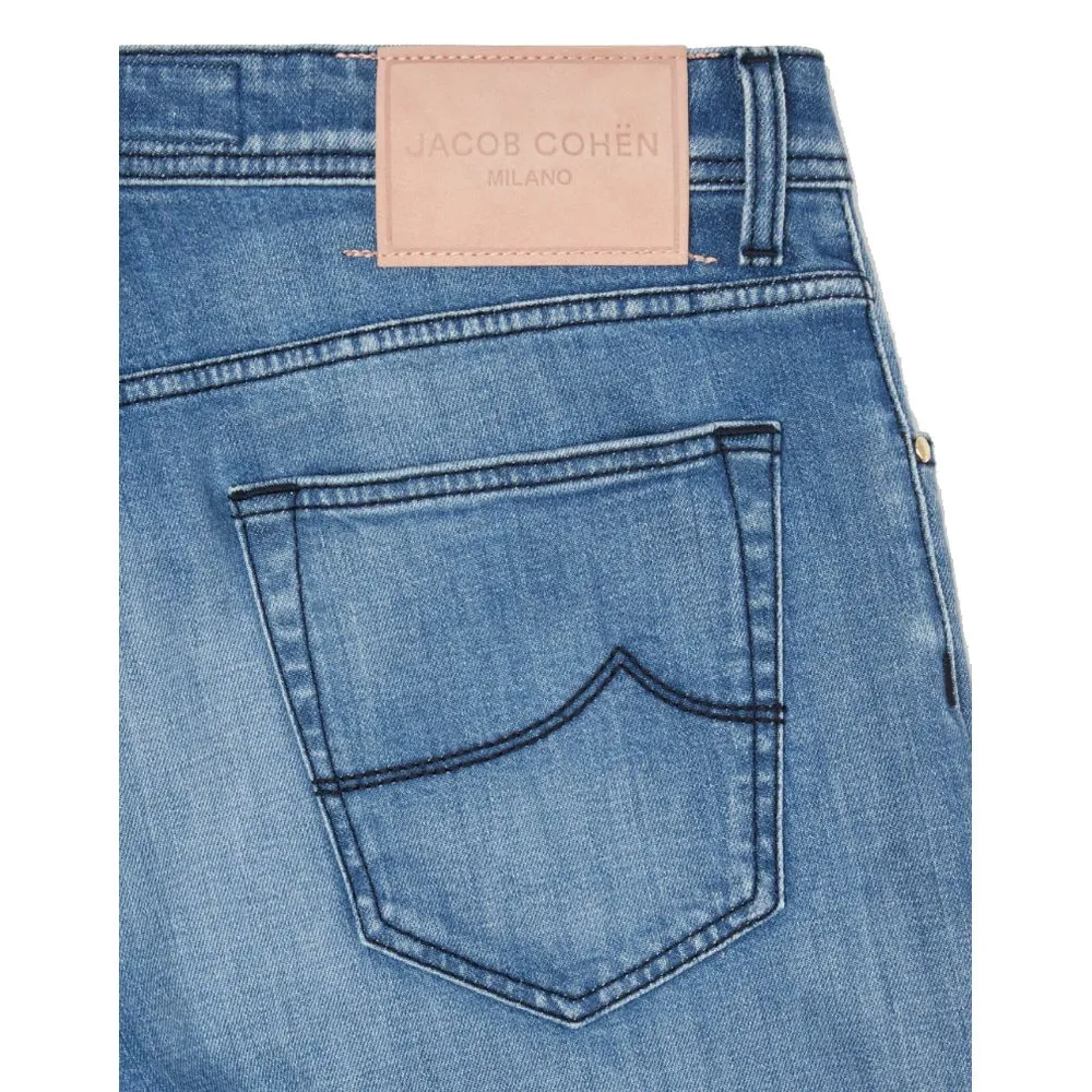 Jacob Cohen Men's Light Blue Cotton Jeans & Pant