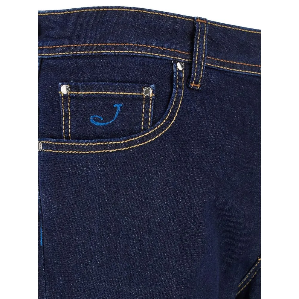Jacob Cohen Men's Blue Cotton Jeans & Pant