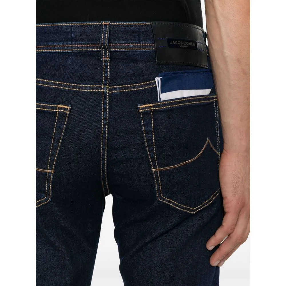 Jacob Cohen Men's Blue Cotton Jeans & Pant