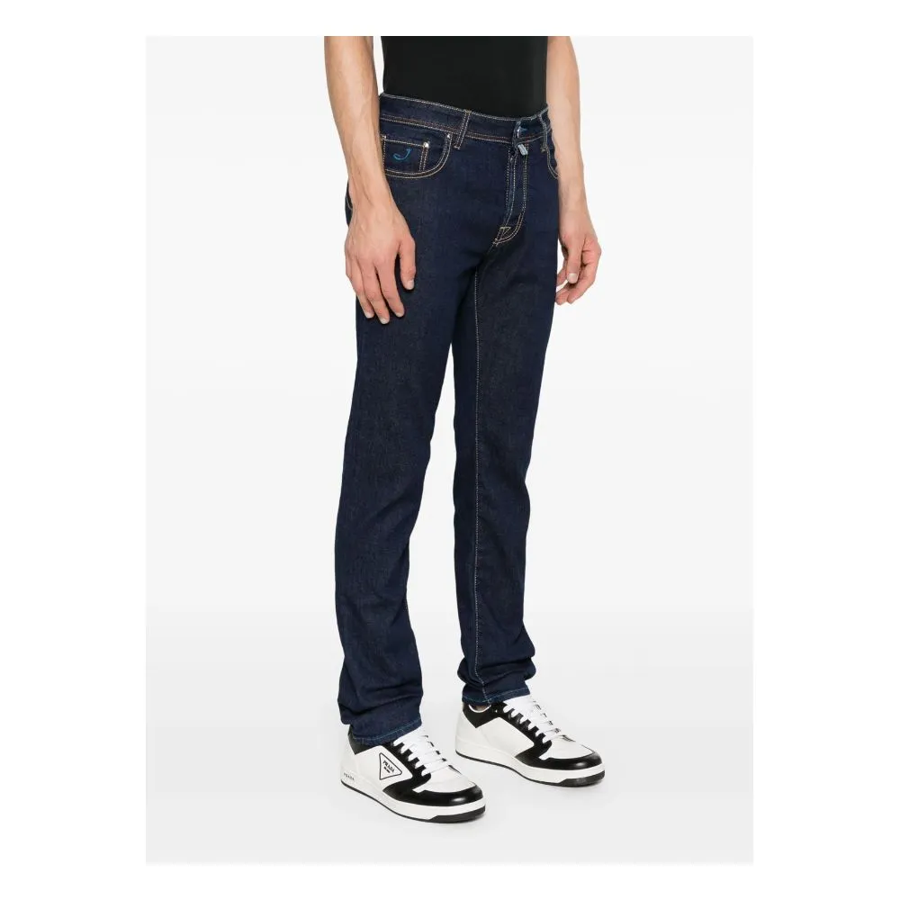 Jacob Cohen Men's Blue Cotton Jeans & Pant