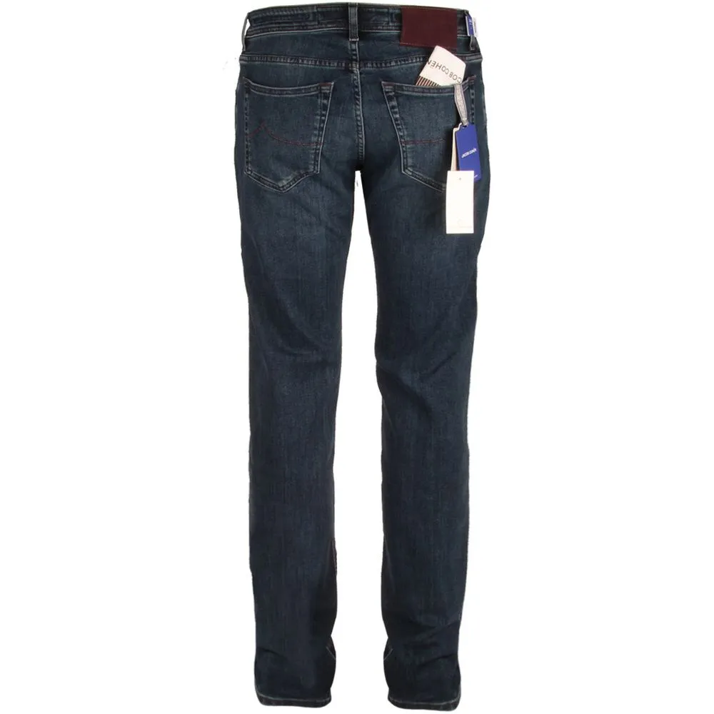 Jacob Cohen Men's Blue Cotton Men's Slim Fit Jean