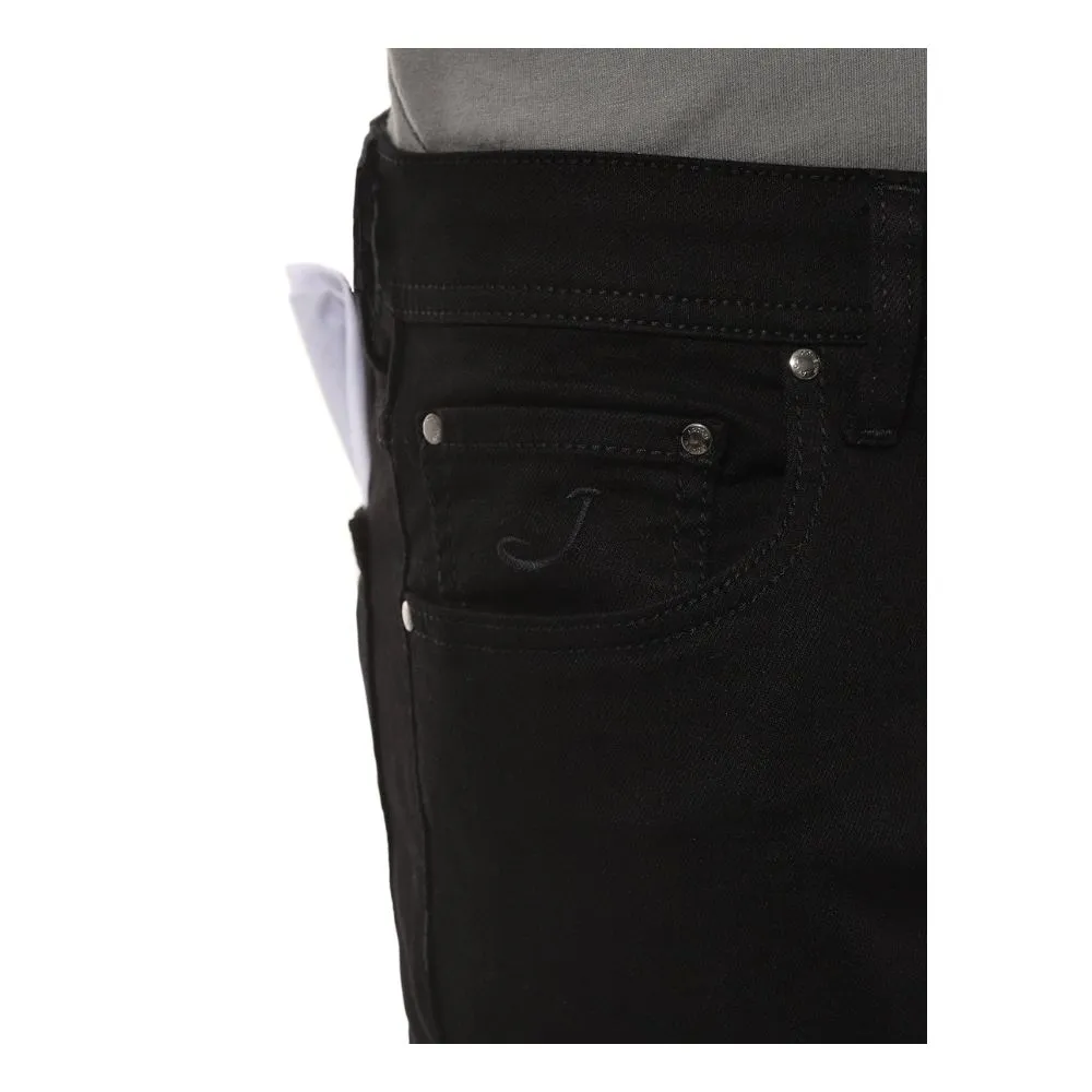 Jacob Cohen Men's Black Cotton Jeans & Pant