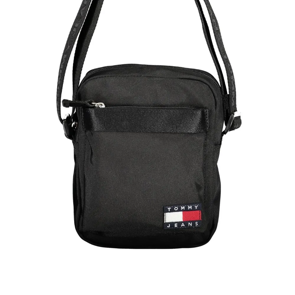 Tommy Hilfiger Men's Black Polyester Shoulder Bag