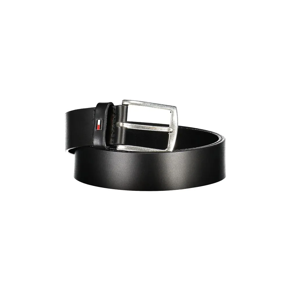 Tommy Hilfiger Men's Black Leather Belt