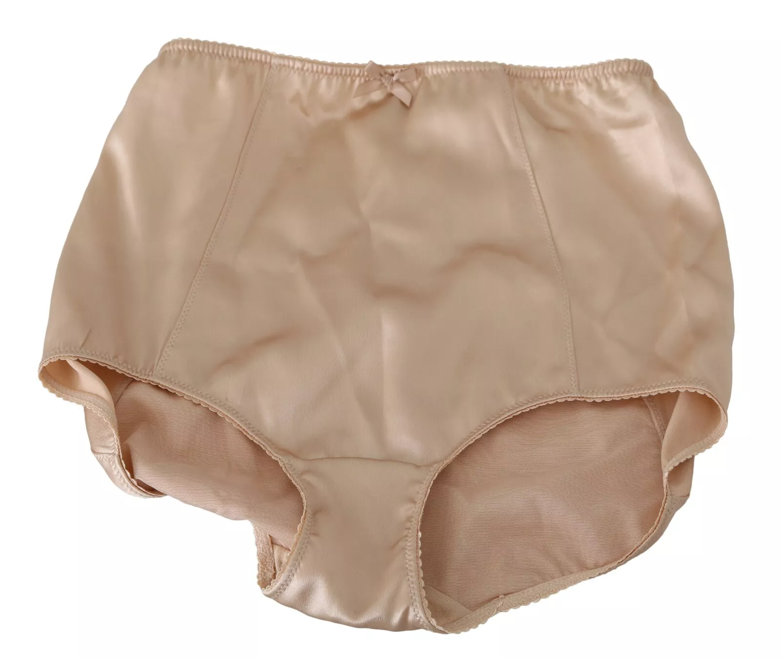 Dolce & Gabbana Women's Beige Flower Logo Stretch Bottoms Underwear