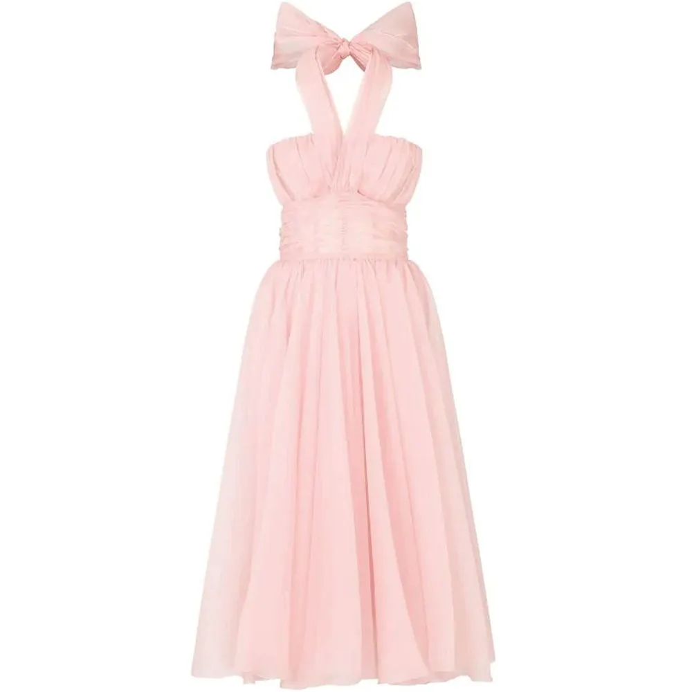 Dolce & Gabbana Women's Pink Silk Dress