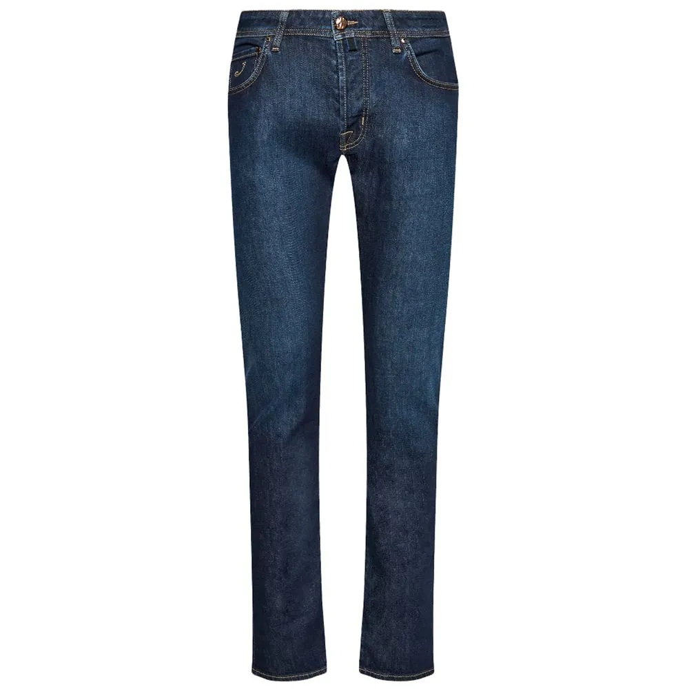 Jacob Cohen Men's Blue Cotton Jeans & Pant