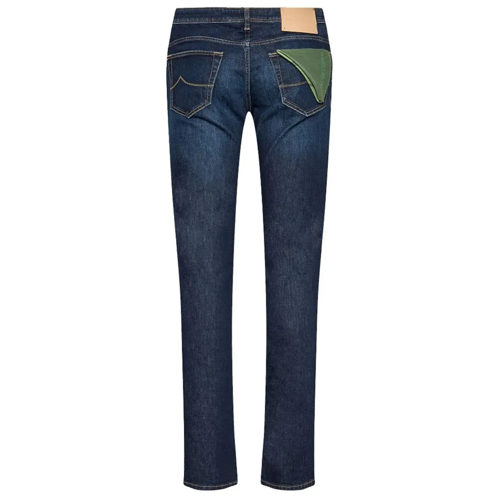 Jacob Cohen Men's Blue Cotton Jeans & Pant
