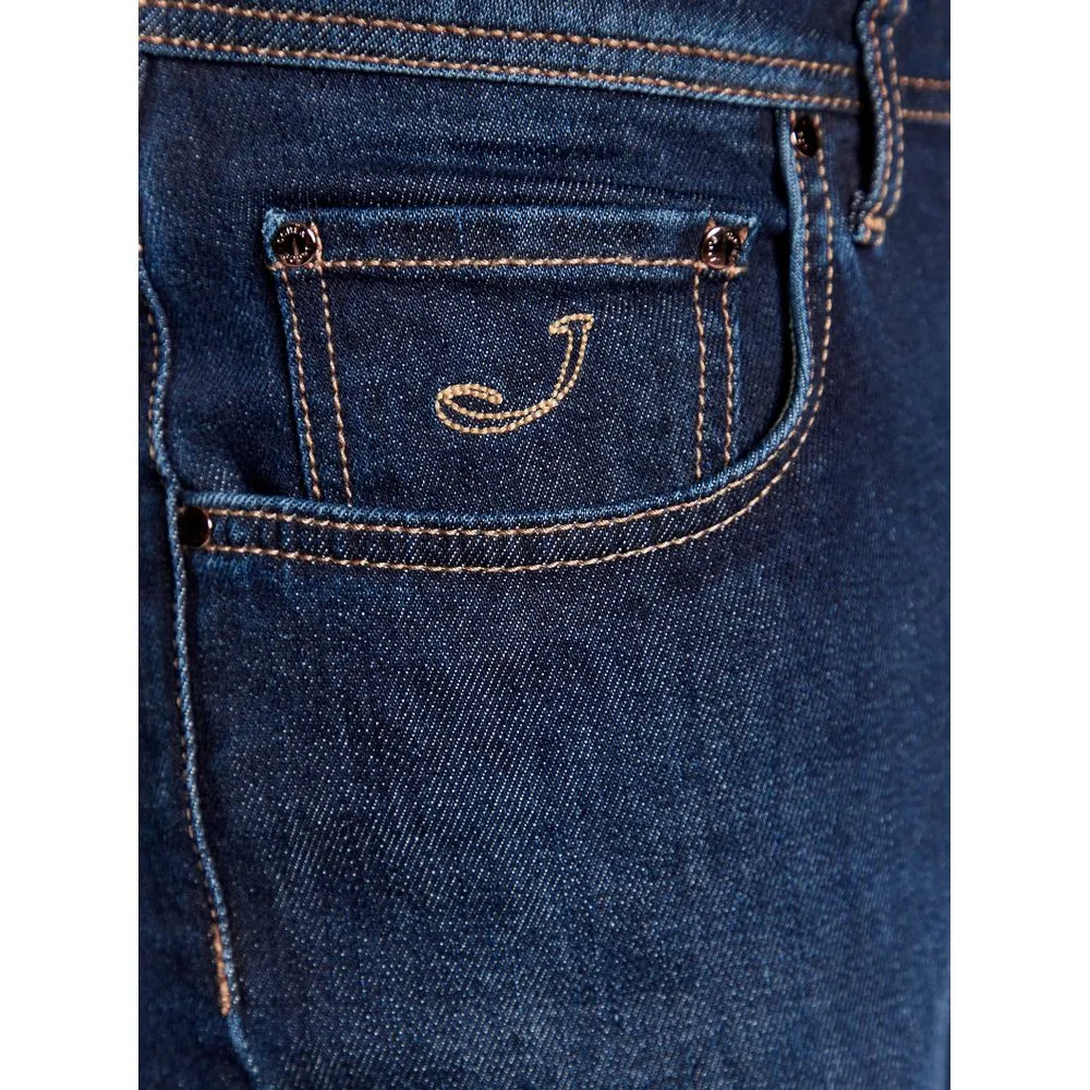 Jacob Cohen Men's Blue Cotton Jeans & Pant