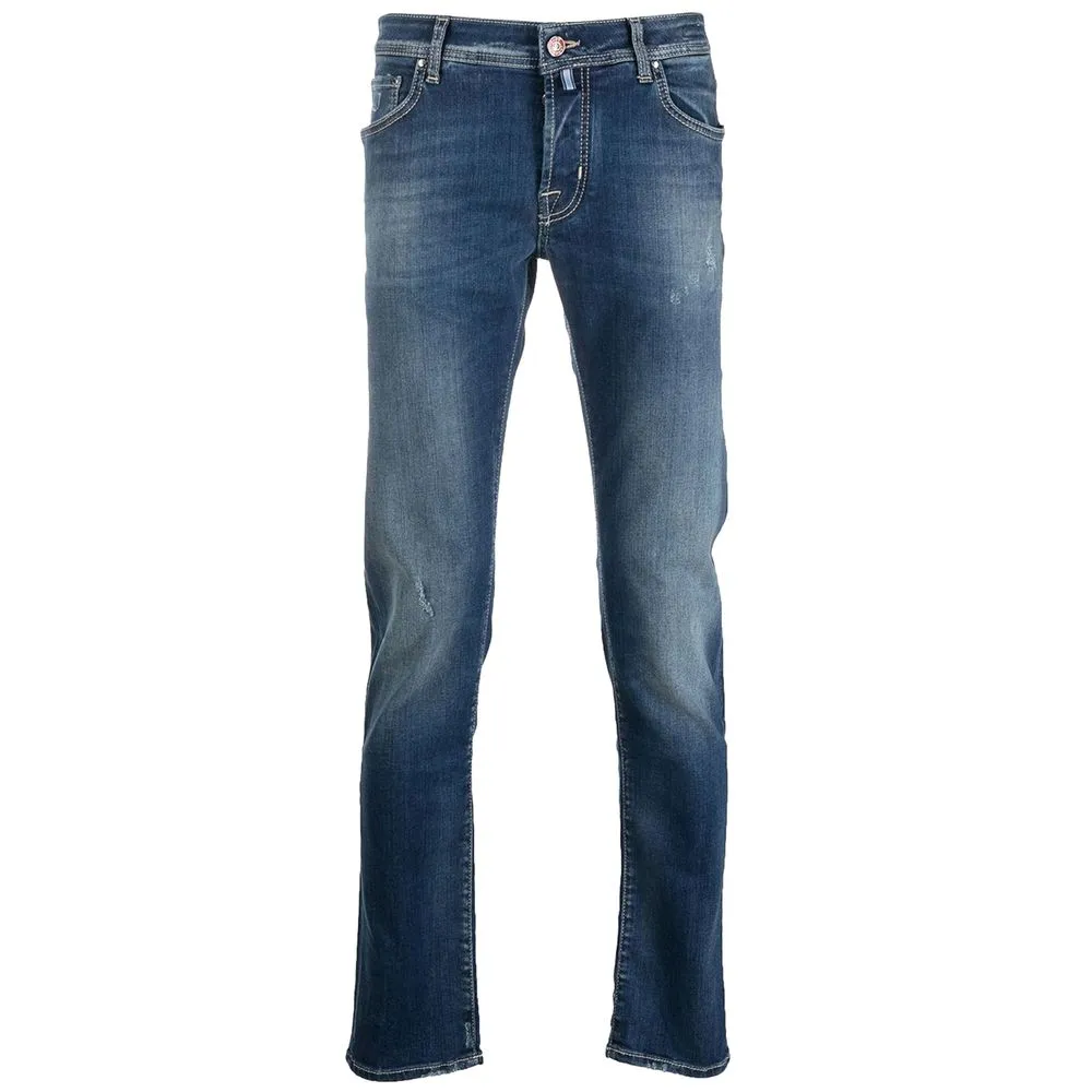 Jacob Cohen Men's Blue Cotton Jeans & Pant