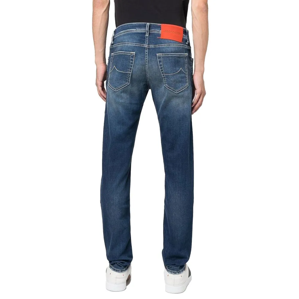 Jacob Cohen Men's Blue Cotton Jeans & Pant