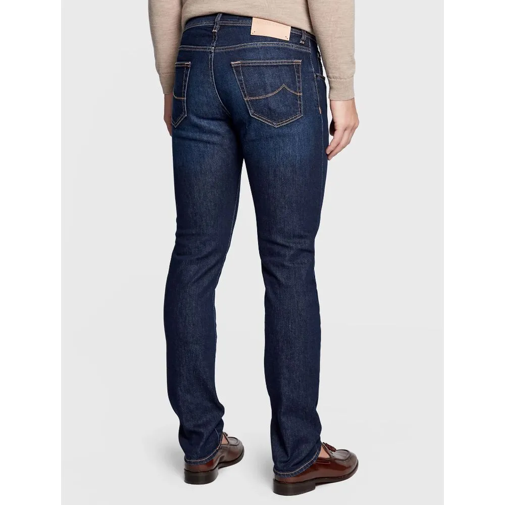 Jacob Cohen Men's Blue Cotton Jeans & Pant