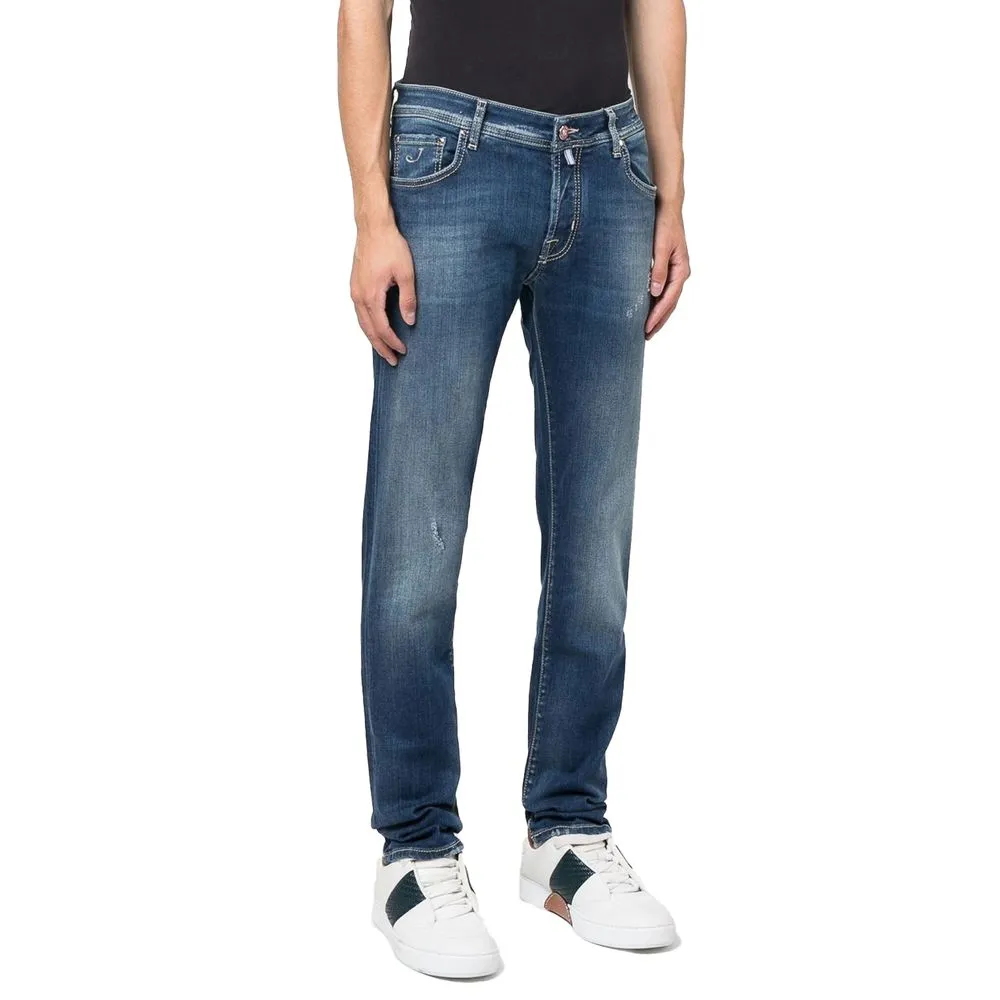 Jacob Cohen Men's Blue Cotton Jeans & Pant