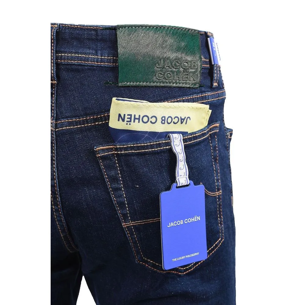 Jacob Cohen Men's Blue Cotton Jeans & Pant
