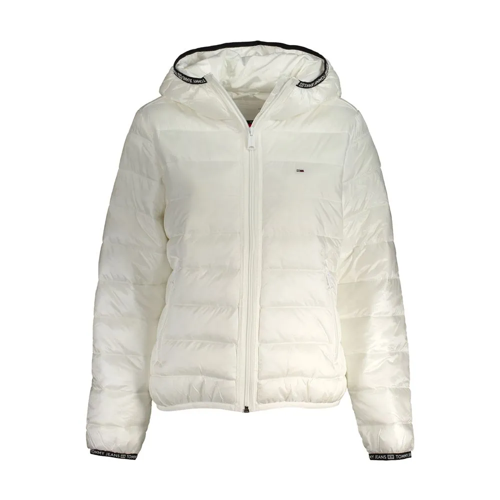 Tommy Hilfiger Women's White Polyester Jackets & Coat